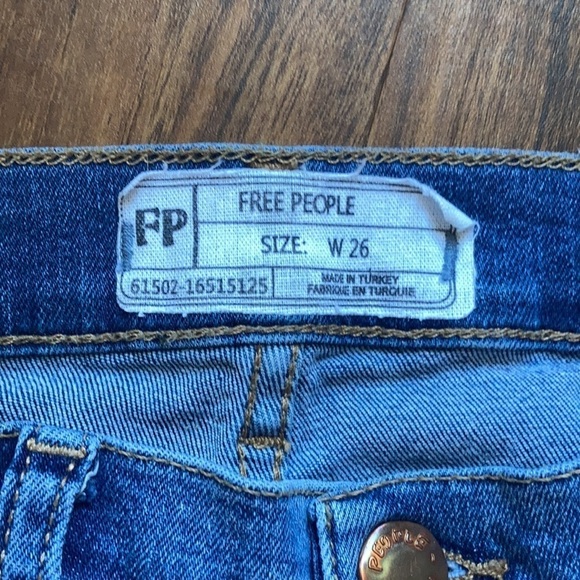 Free People great heights fringe skinny jeans size 26 - Picture 8 of 11